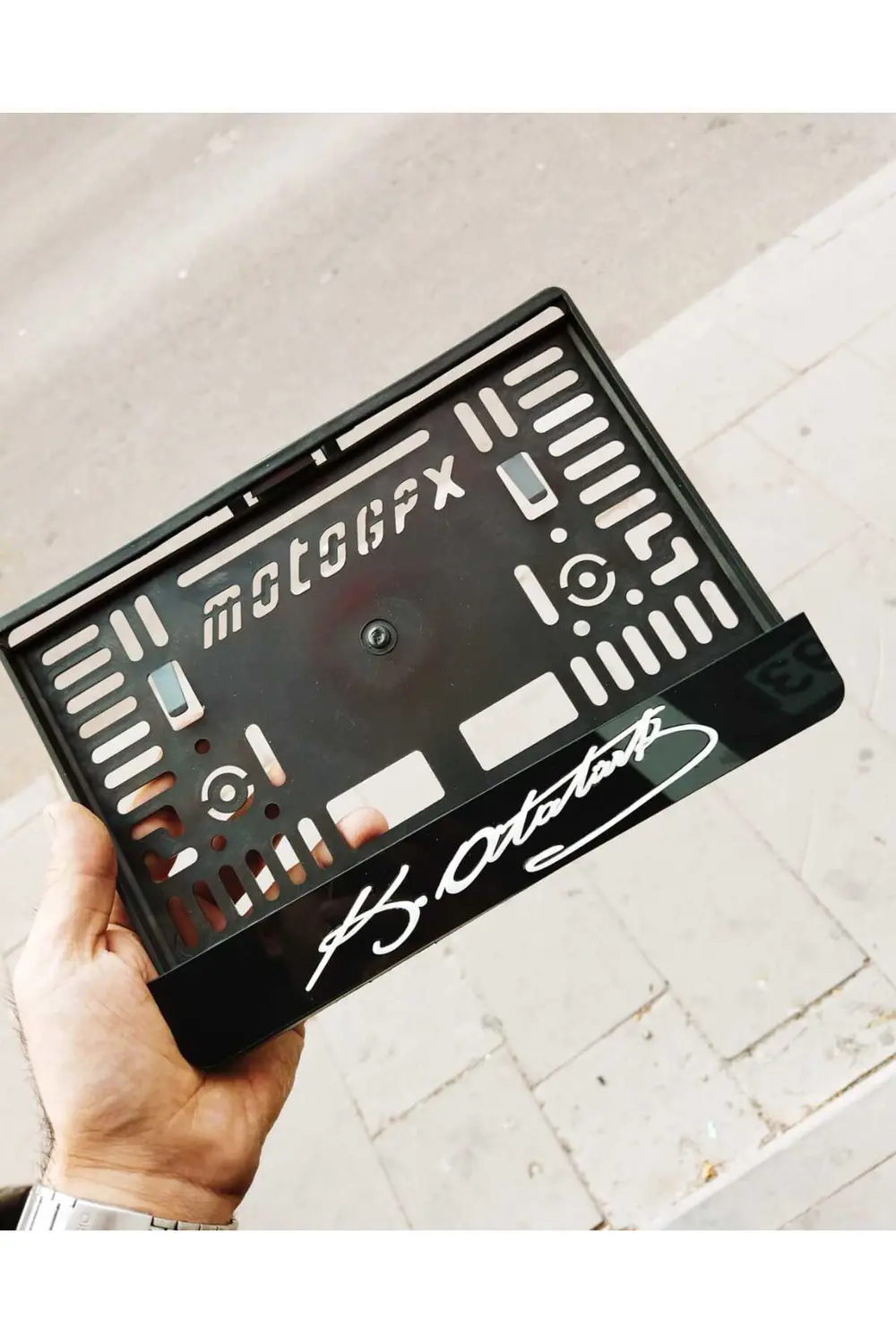 Motoriklet Plakalık Lazer Kesim Pleksi/ K.atatürk Imzalı