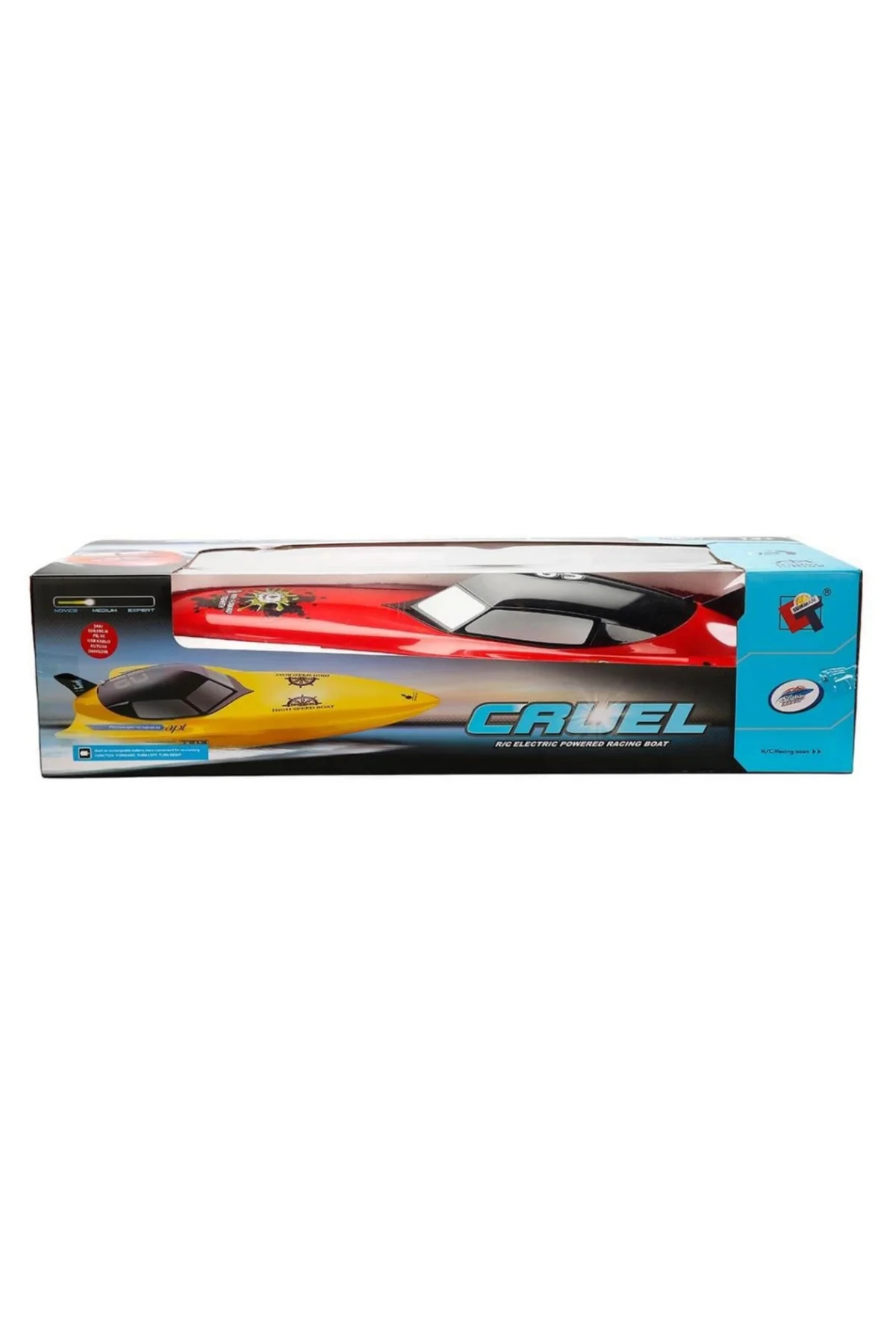 Motorlu USB Şarjlı Uzaktan Kumandalı Yarış Teknesi 74 cm