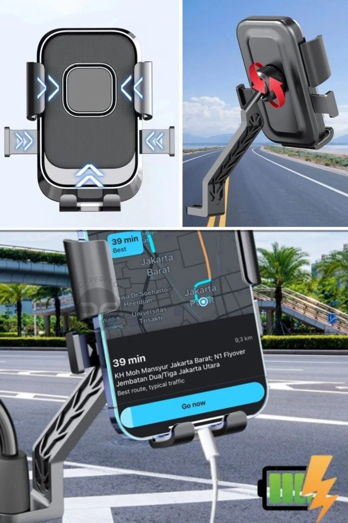 Motor,motosiklet,bisiklet ,scooter İçin 360 Derece Dönebilen Diki
