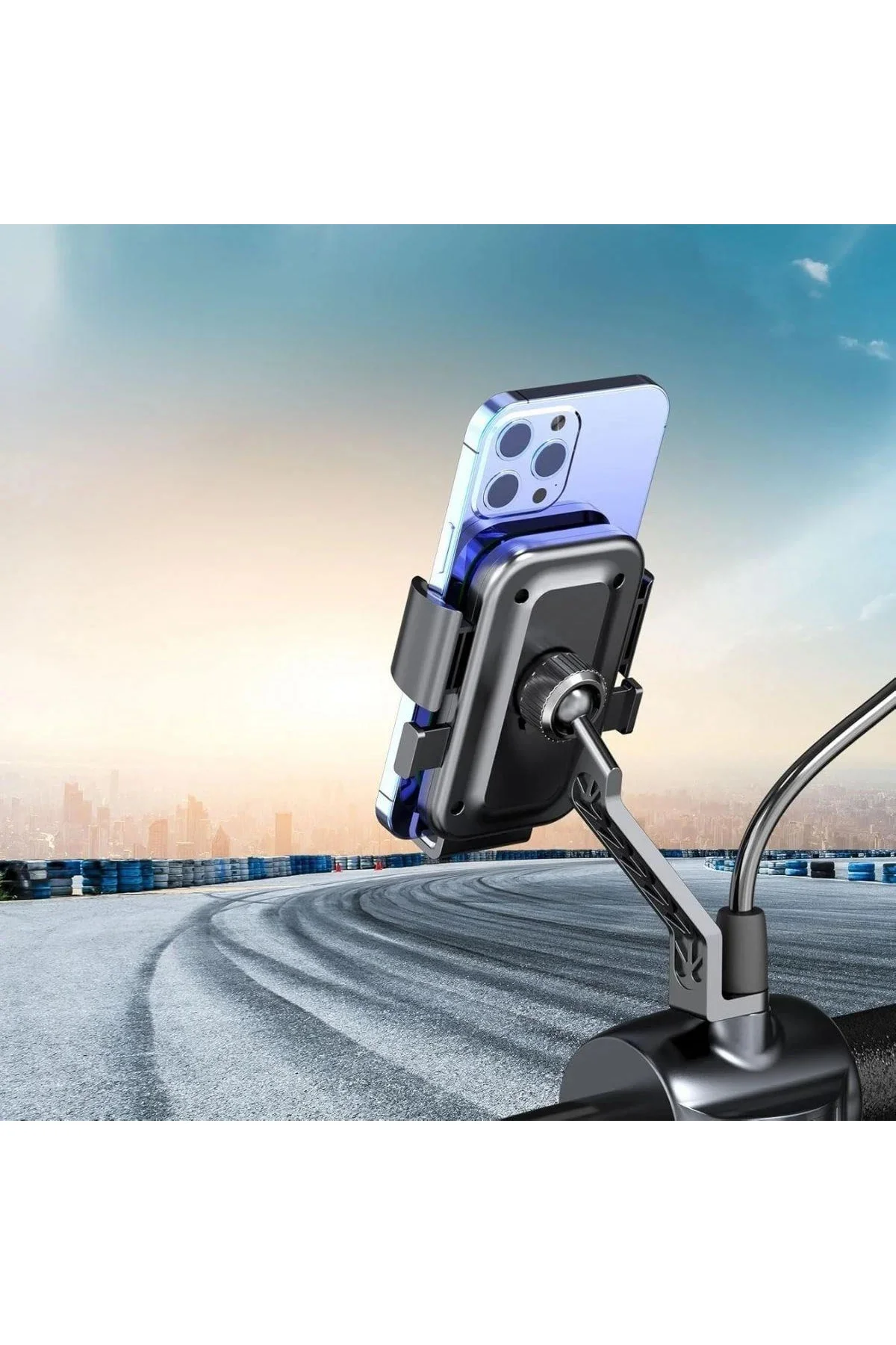 Motor,Motosiklet,Bisiklet,Scooter İçin 360 Derece Dönebilen Dikiz Aynası Versiyonu Telefon Tutucu Ap Motor,Motosiklet,Bisiklet,Scooter İçin 360 Derece Dönebilen Dikiz Aynası Versiyonu Telefon Tutucu Ap