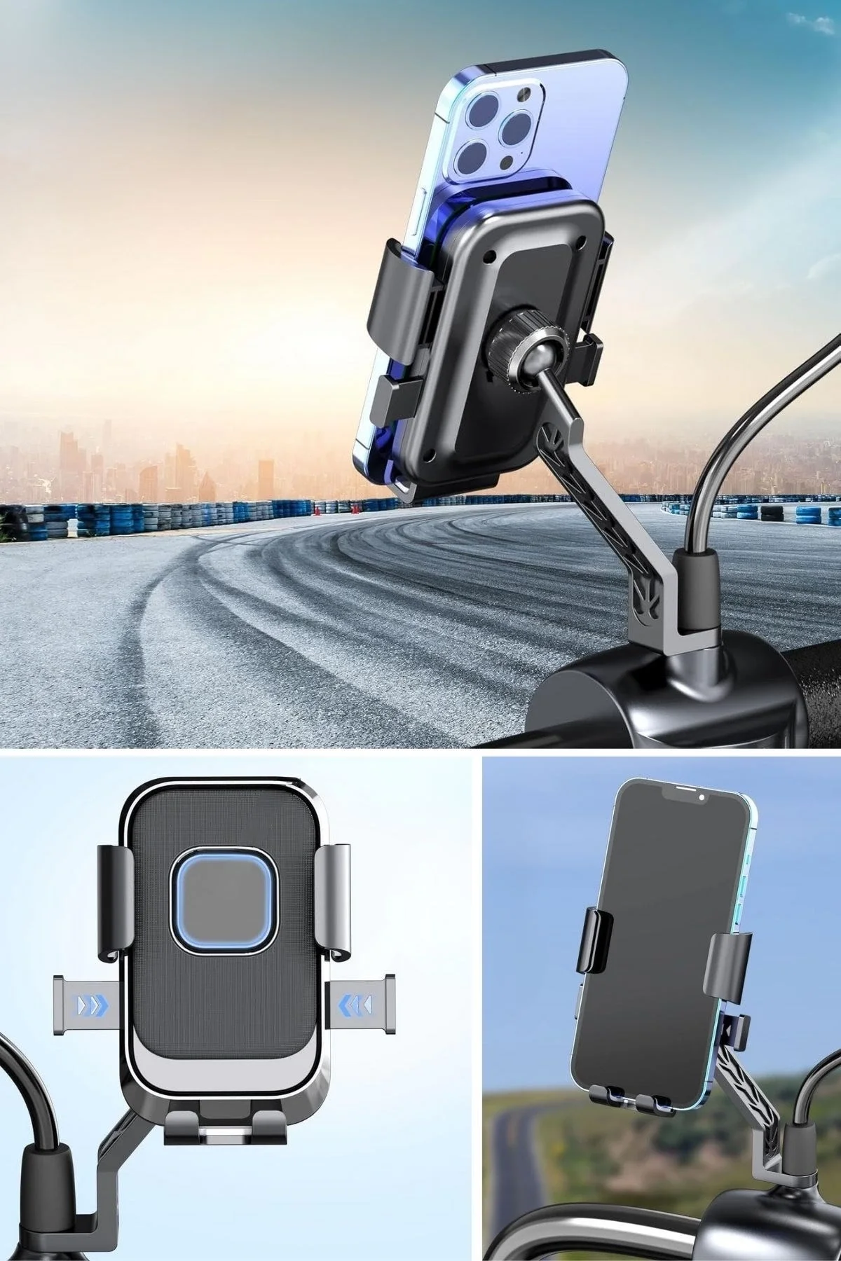 Motor,motosiklet,bisiklet ,scooter İçin 360 Derece Dönebilen Dikiz Aynası Versiyonu Telefon Tutucu Aparat Motor,motosiklet,bisiklet ,scooter İçin 360 Derece Dönebilen Dikiz Aynası Versiyonu Telefon Tutucu Aparat