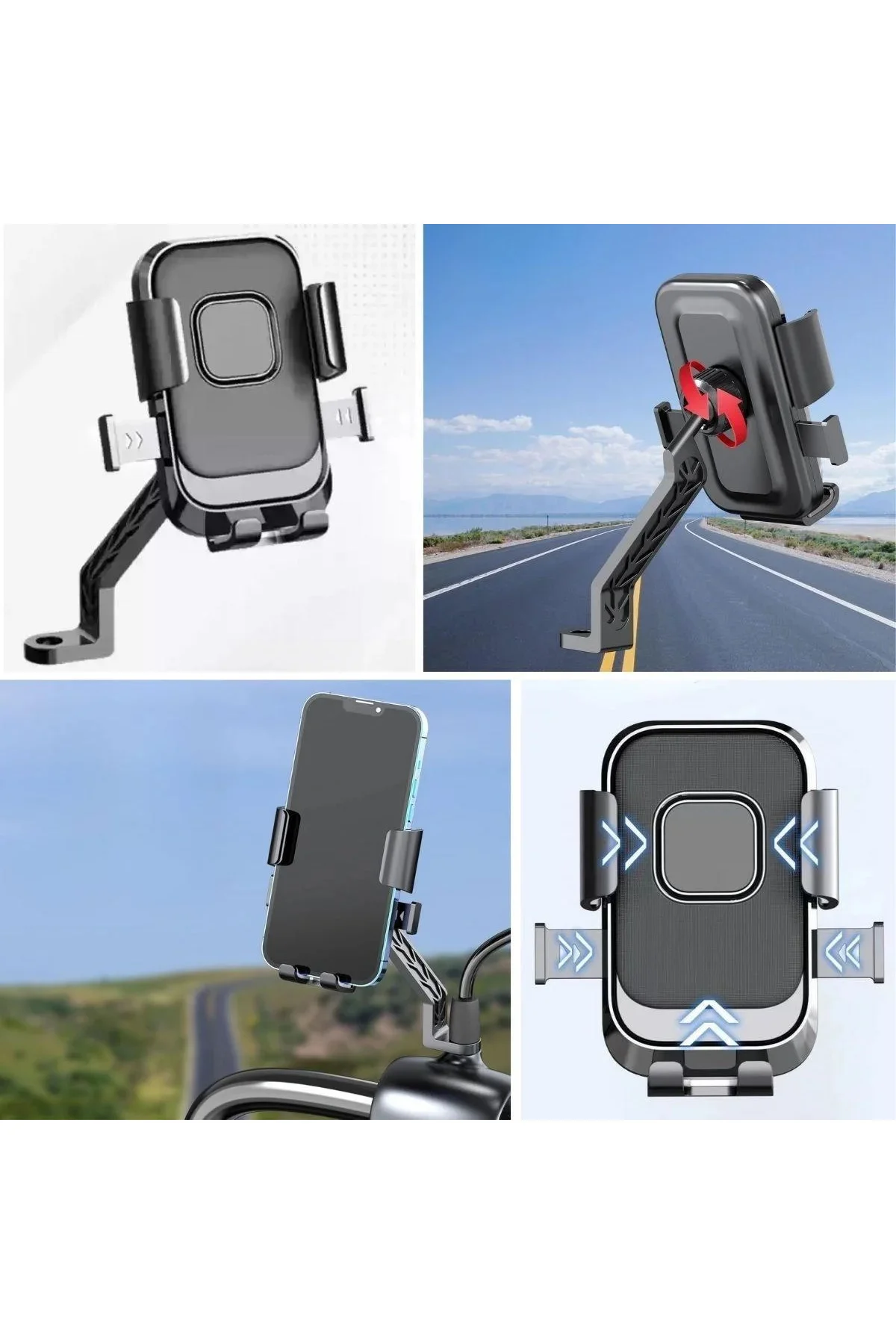 Motor,Motosiklet,Bisiklet,Scooter İçin 360 Derece Dönebilen Dikiz Aynası Versiyonu Telefon Tutucu Ap Motor,Motosiklet,Bisiklet,Scooter İçin 360 Derece Dönebilen Dikiz Aynası Versiyonu Telefon Tutucu Ap