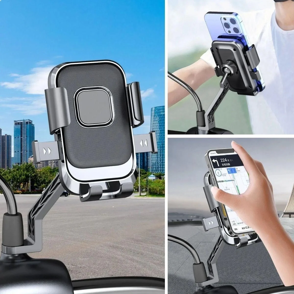Motor,motosiklet,bisiklet ,scooter İçin 360 Derece Dönebilen Dikiz Aynası Versiyonu Telefon Tutucu Aparat Bx40 Motor,motosiklet,bisiklet ,scooter İçin 360 Derece Dönebilen Dikiz Aynası Versiyonu Telefon Tutucu Aparat Bx40