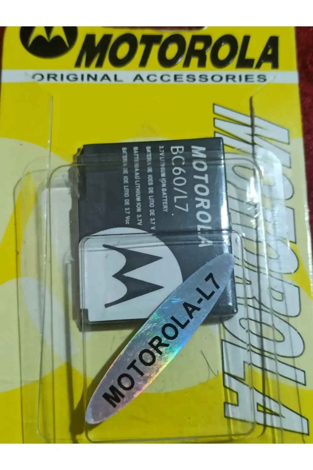 Motorola Bc60 Orjinal Batarya L7, L6, L9, L6i Stoklar Sınırlı Motorola Bc60 Orjinal Batarya L7, L6, L9, L6i Stoklar Sınırlı