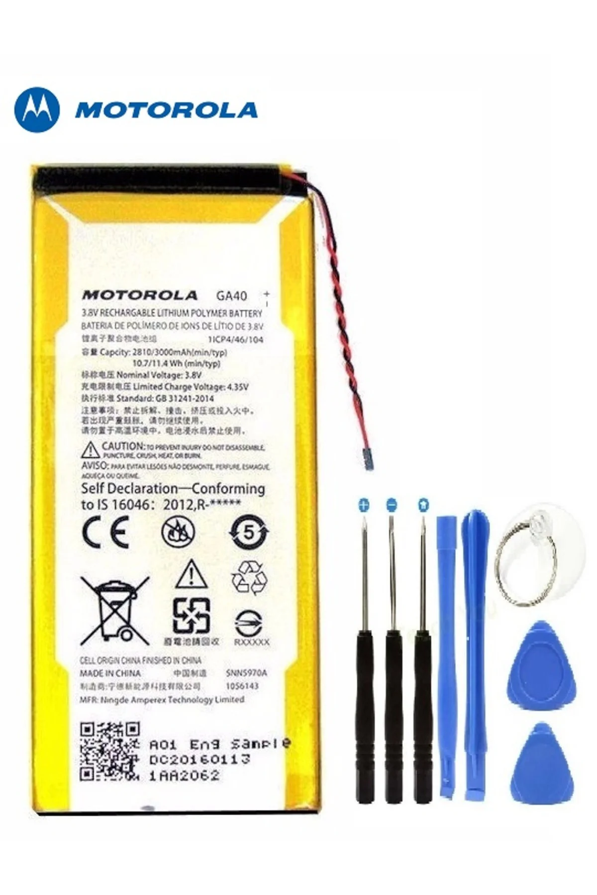 Motorola G4 XT1625 - G4 PLUS XT1622 GA40 Batarya Pil Tamir Seti Motorola G4 XT1625 - G4 PLUS XT1622 GA40 Batarya Pil Tamir Seti