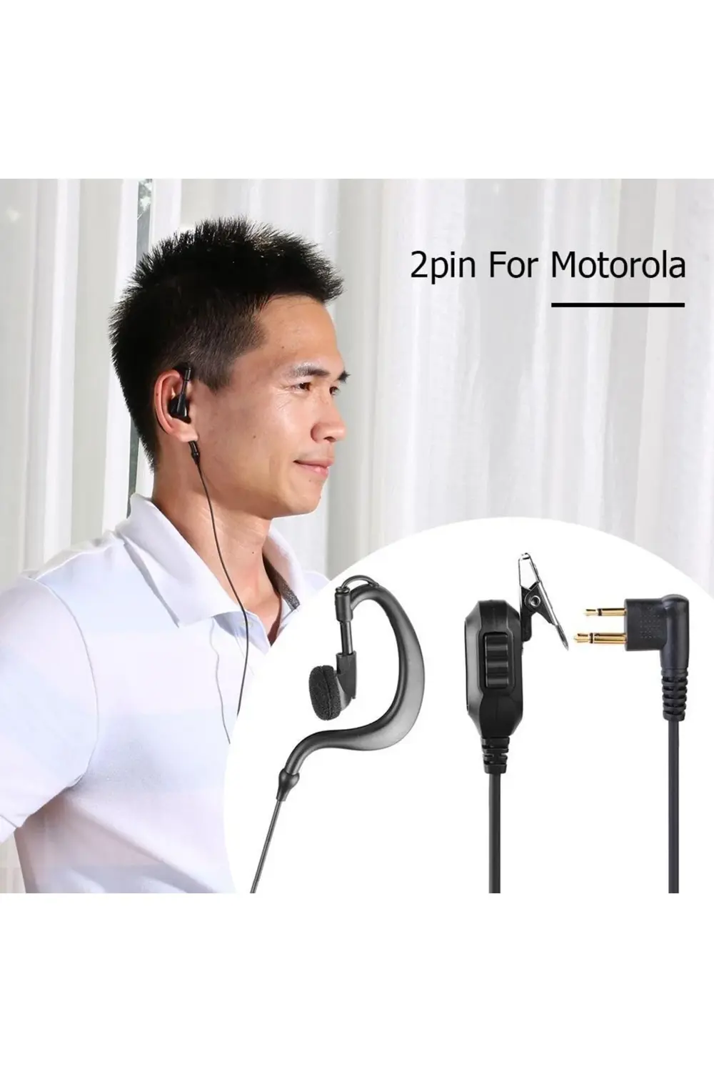 Motorola Hytera Hyt El Telsizi Uyumlu Bas Konuş Siyah Telsiz Kula