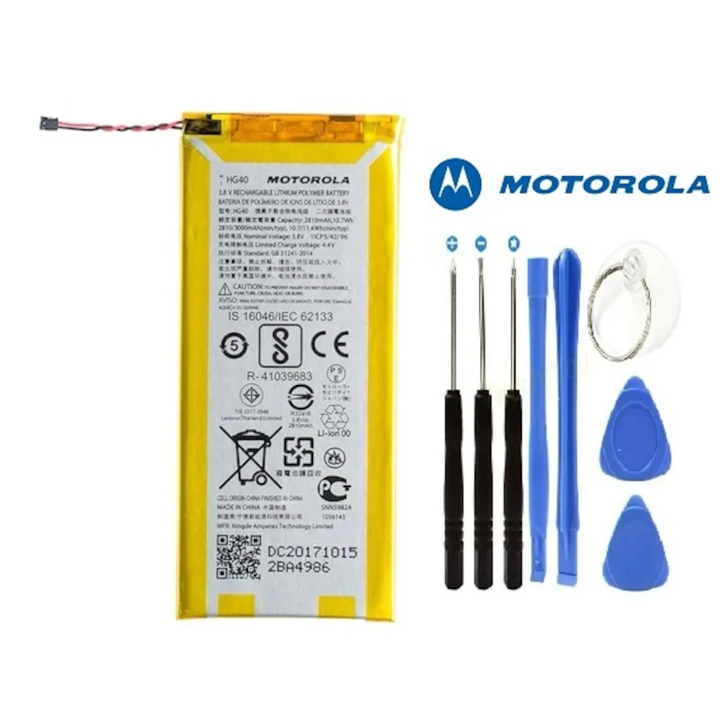 Motorola Moto G5 Plus Xt1687 Pil Batarya Hg40 ve Tamir Seti