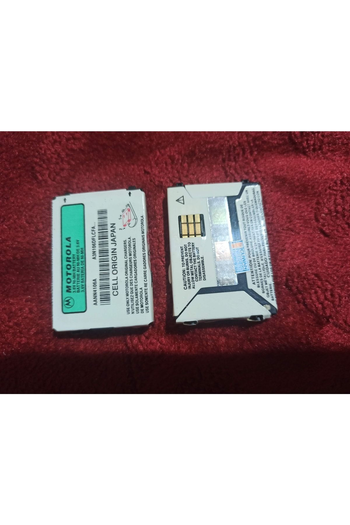 Motorola T192 Orjinal Sıfır Batarya Cell Origin Japan Made In Jap
