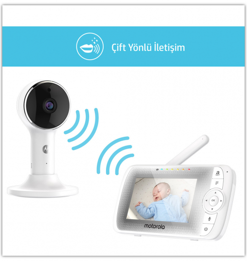 Motorola WM-LUX64 Wifi Connect 4.3 FHD LCD Dijital Bebek Kamerası Motorola WM-LUX64 Wifi Connect 4.3 FHD LCD Dijital Bebek Kamerası