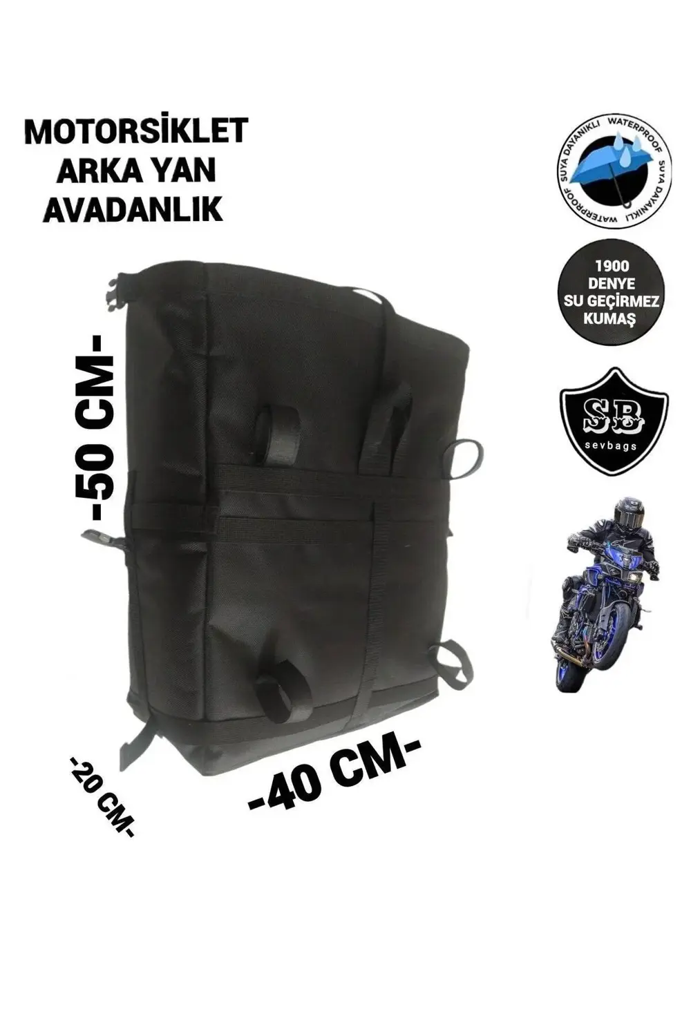 MOTORSİKLET ARKA YAN AVADANLIK ÇANTALARI