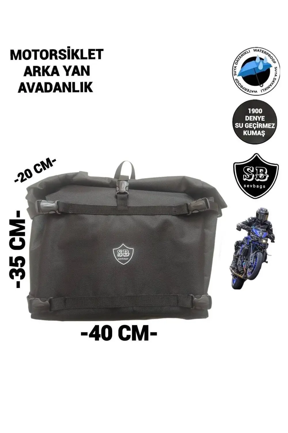 MOTORSİKLET ARKA YAN AVADANLIK ÇANTALARI