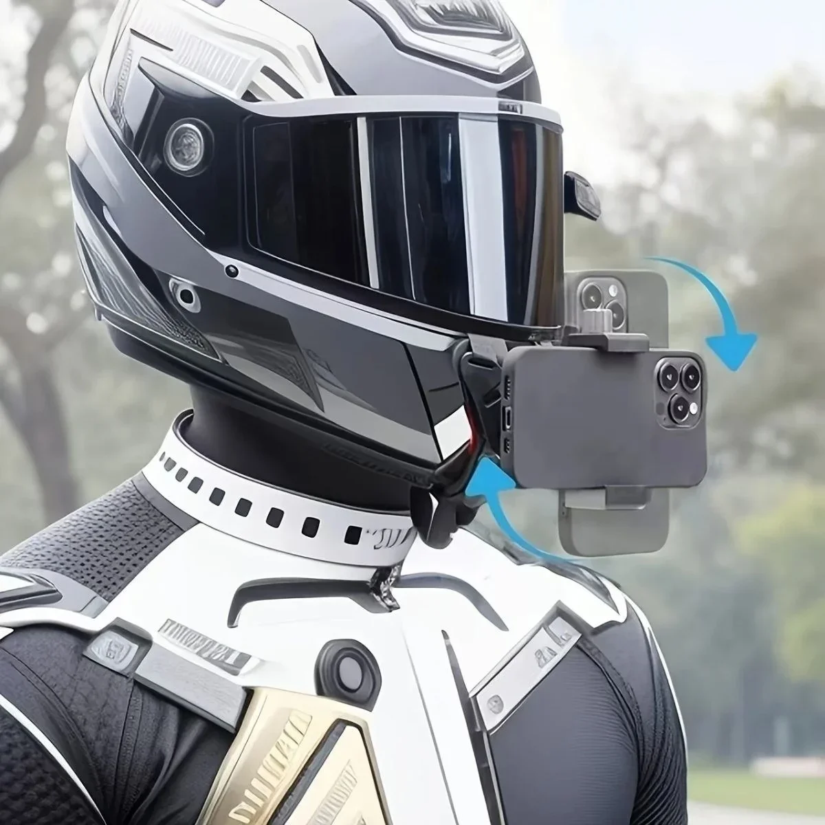 Motorsiklet Kask Önü Takılan Telefon Tutucu Aksiyon Kamerası Takılabilen Aparat Motorsiklet Kask Önü Takılan Telefon Tutucu Aksiyon Kamerası Takılabilen Aparat