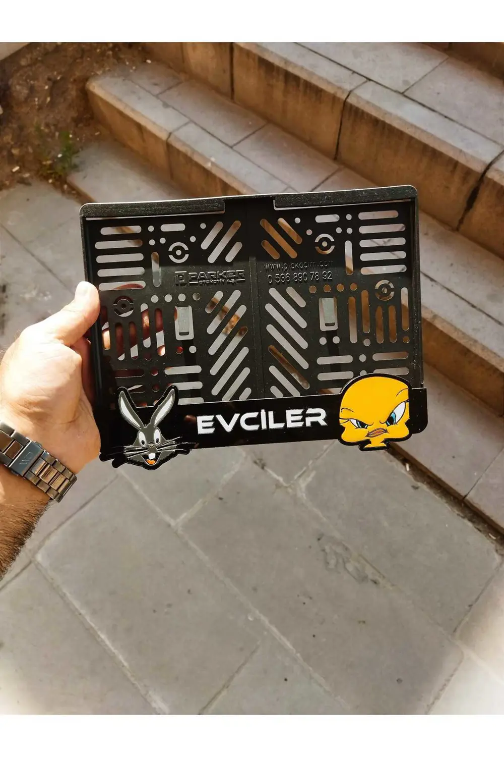 Motorsiklet Plakalık Bugs Bunny Lazer Kesim Pleksi plakalık | kiş