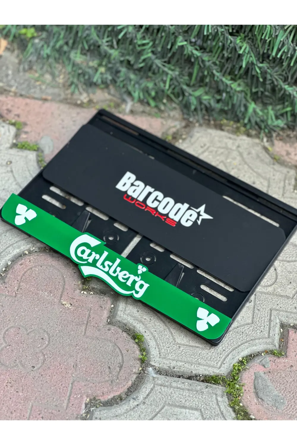 Motorsiklet Plakalık Carslberg Yeşil