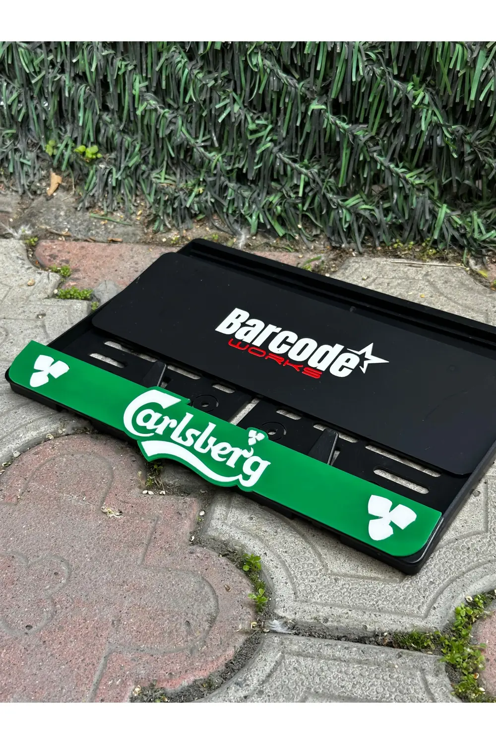 Motorsiklet Plakalık Carslberg Yeşil