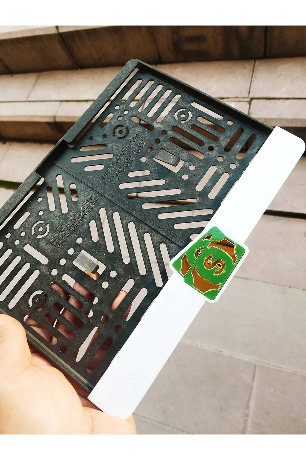 Motorsiklet Plakalık DOLAR Lazer Kesim Pleksi plakalık | kişiye ö