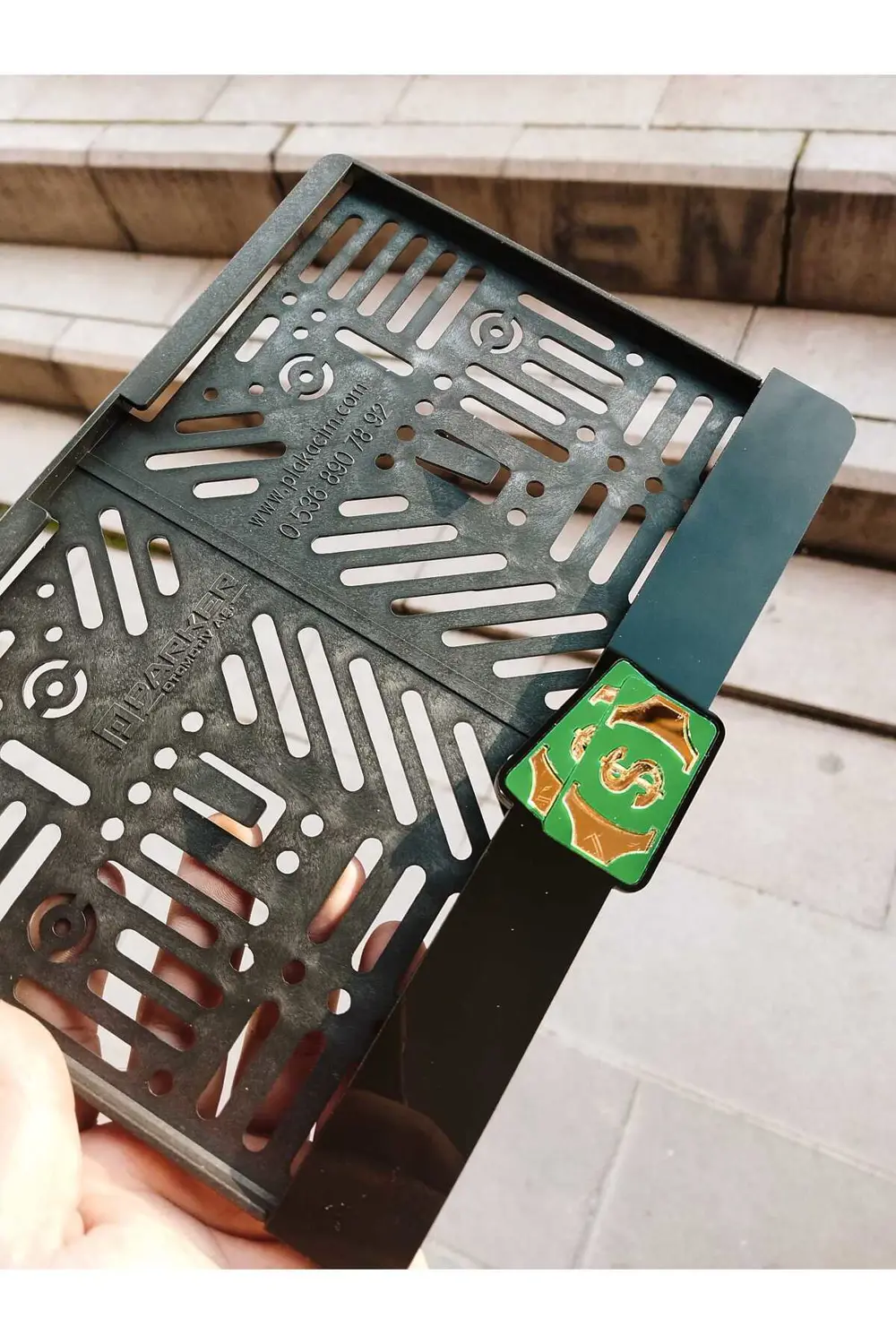 Motorsiklet Plakalık DOLAR Lazer Kesim Pleksi plakalık | kişiye ö