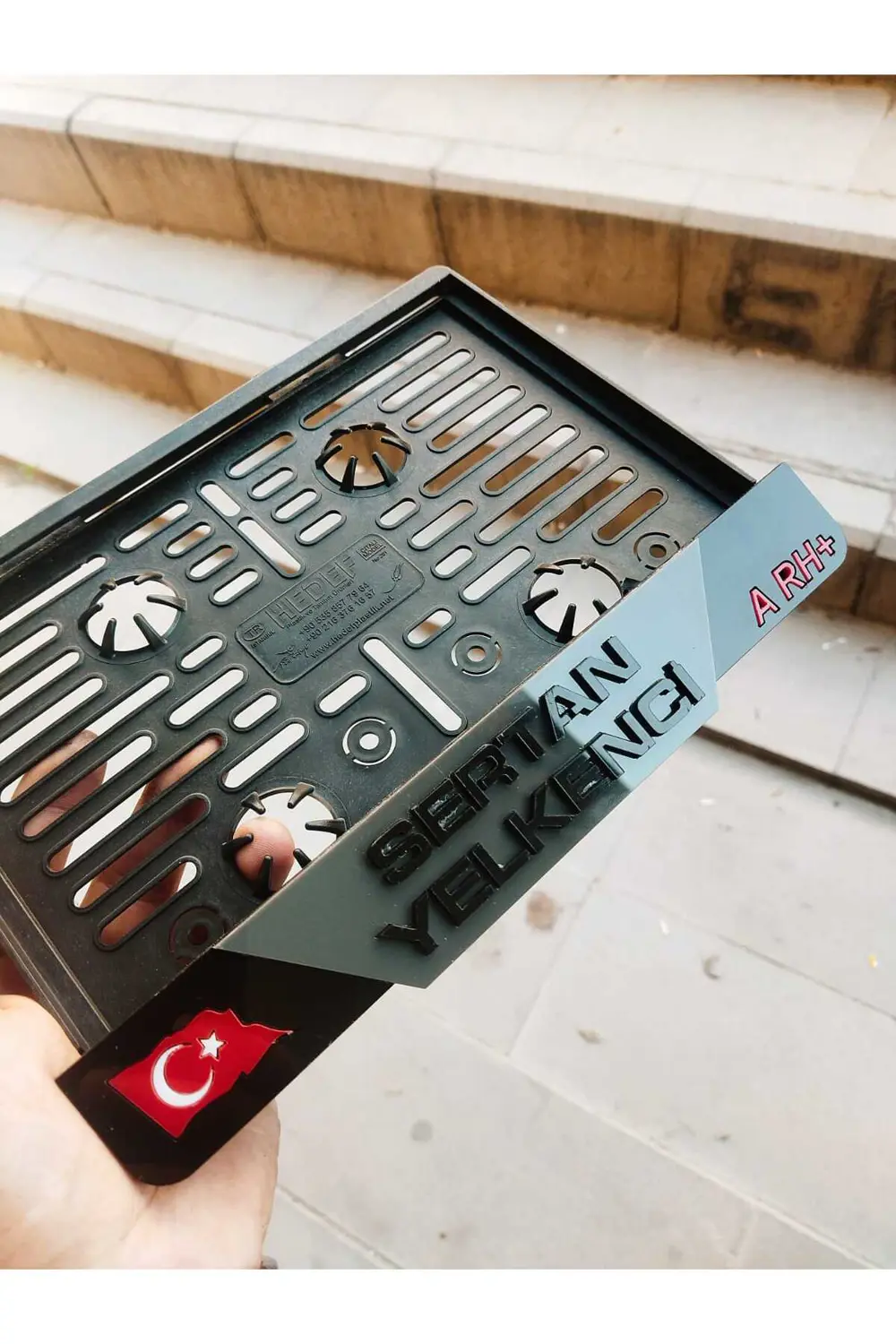 Motorsiklet Plakalık Kabartma Lazer Kesim Pleksi | Isimli Plakalı