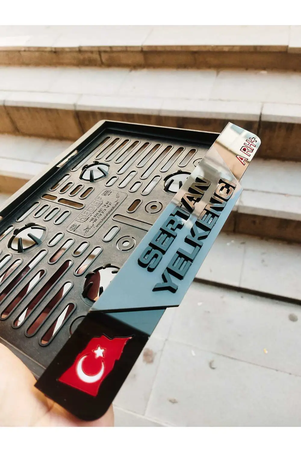 Motorsiklet Plakalık Kabartma Lazer Kesim Pleksi | Isimli Plakalı