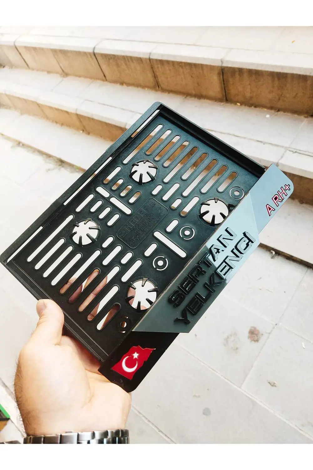 Motorsiklet Plakalık Kabartma Lazer Kesim Pleksi | Isimli Plakalı