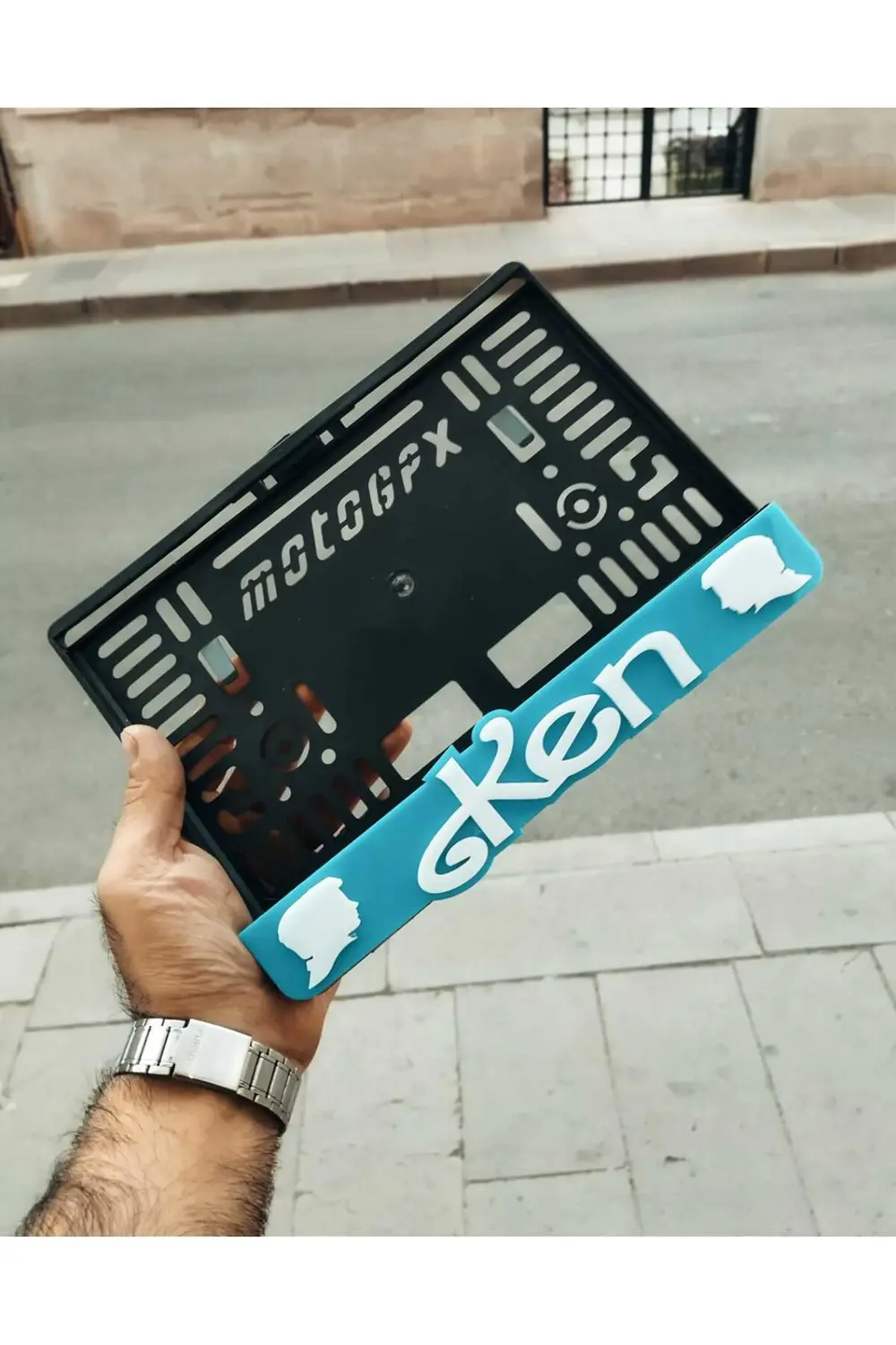 MOTORSİKLET PLAKALIK KEN LAZER KESİM PLEKSİ 15*24cm
