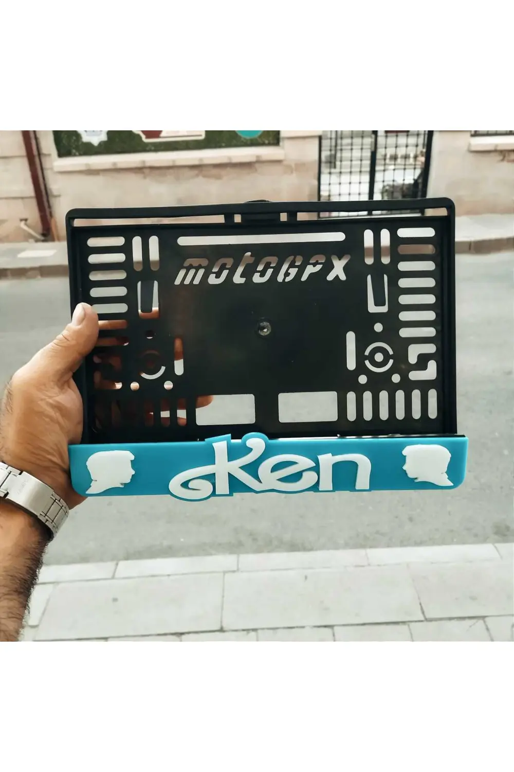 MOTORSİKLET PLAKALIK KEN LAZER KESİM PLEKSİ 15*24cm