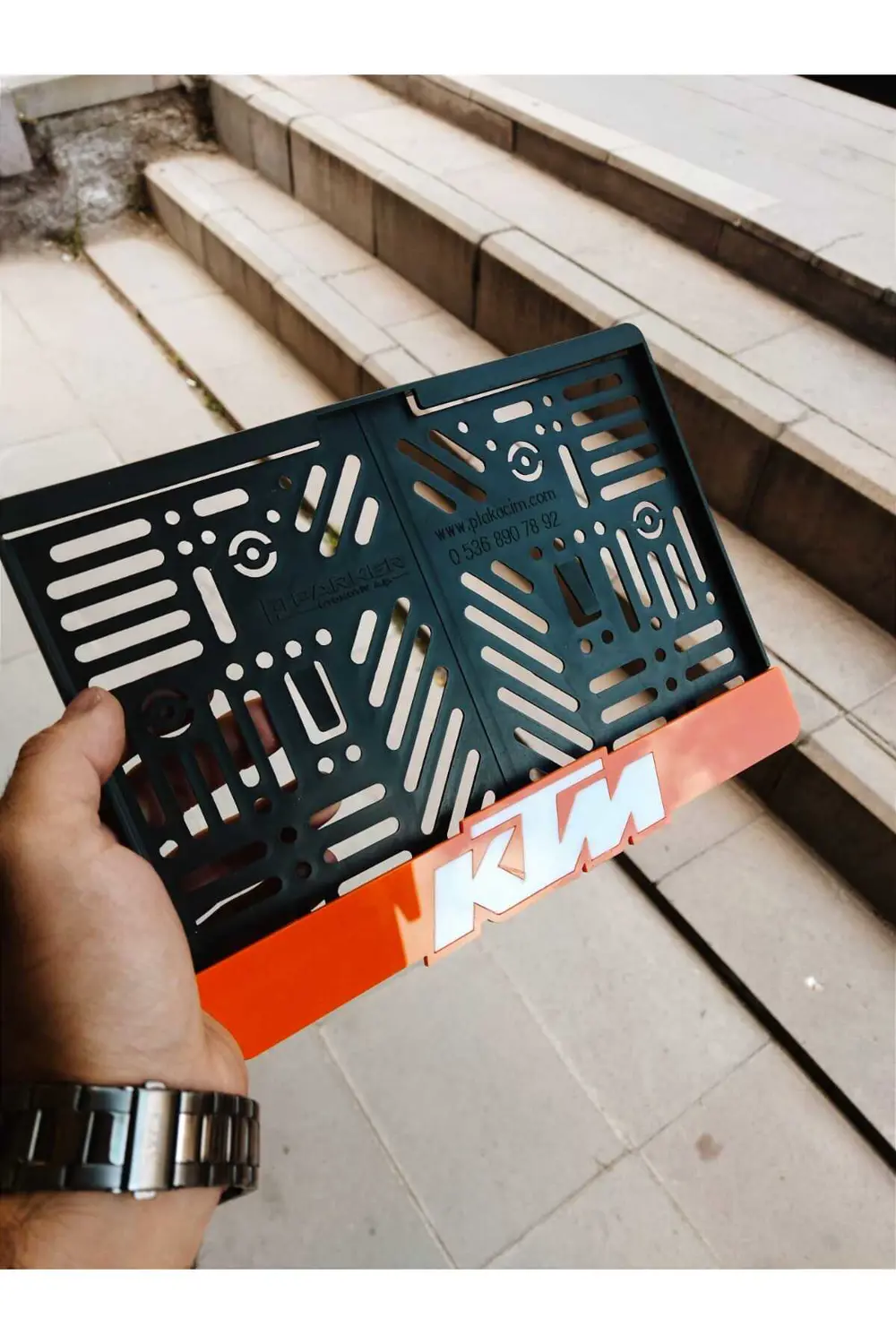 Motorsiklet Plakalık KTM Lazer Kesim Pleksi plakalık | kişiye öze