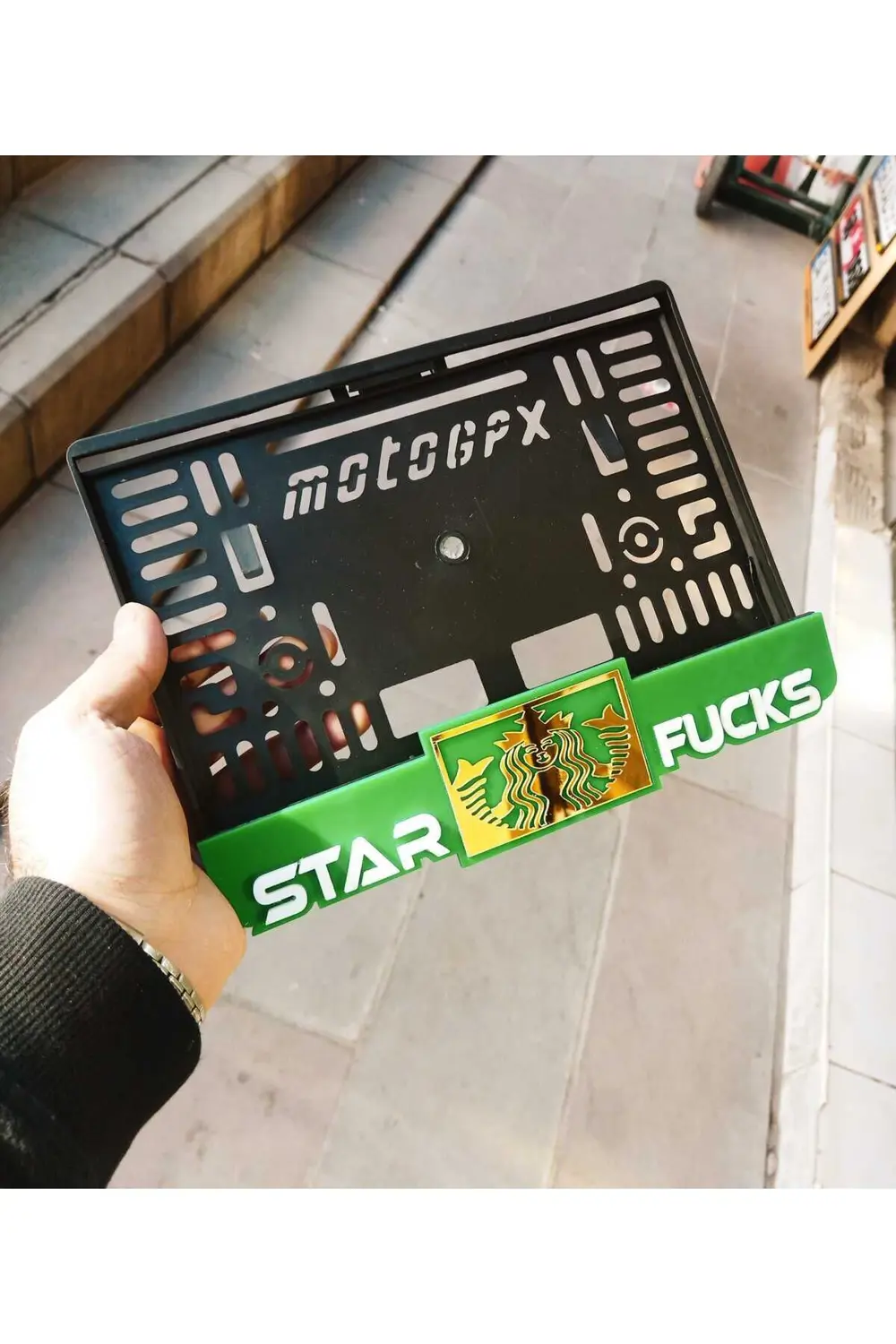 Motorsiklet Plakalık Lazer Kesim Pleksi 33 Kabartma / Motor Plaka