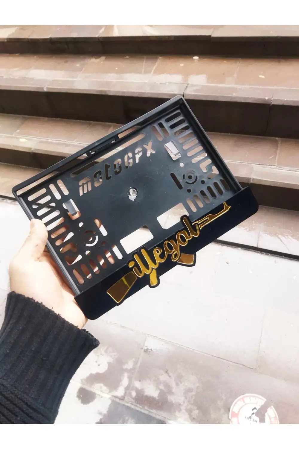 Motorsiklet Plakalık Lazer Kesim Pleksi / Illegal | Motor Plakalı