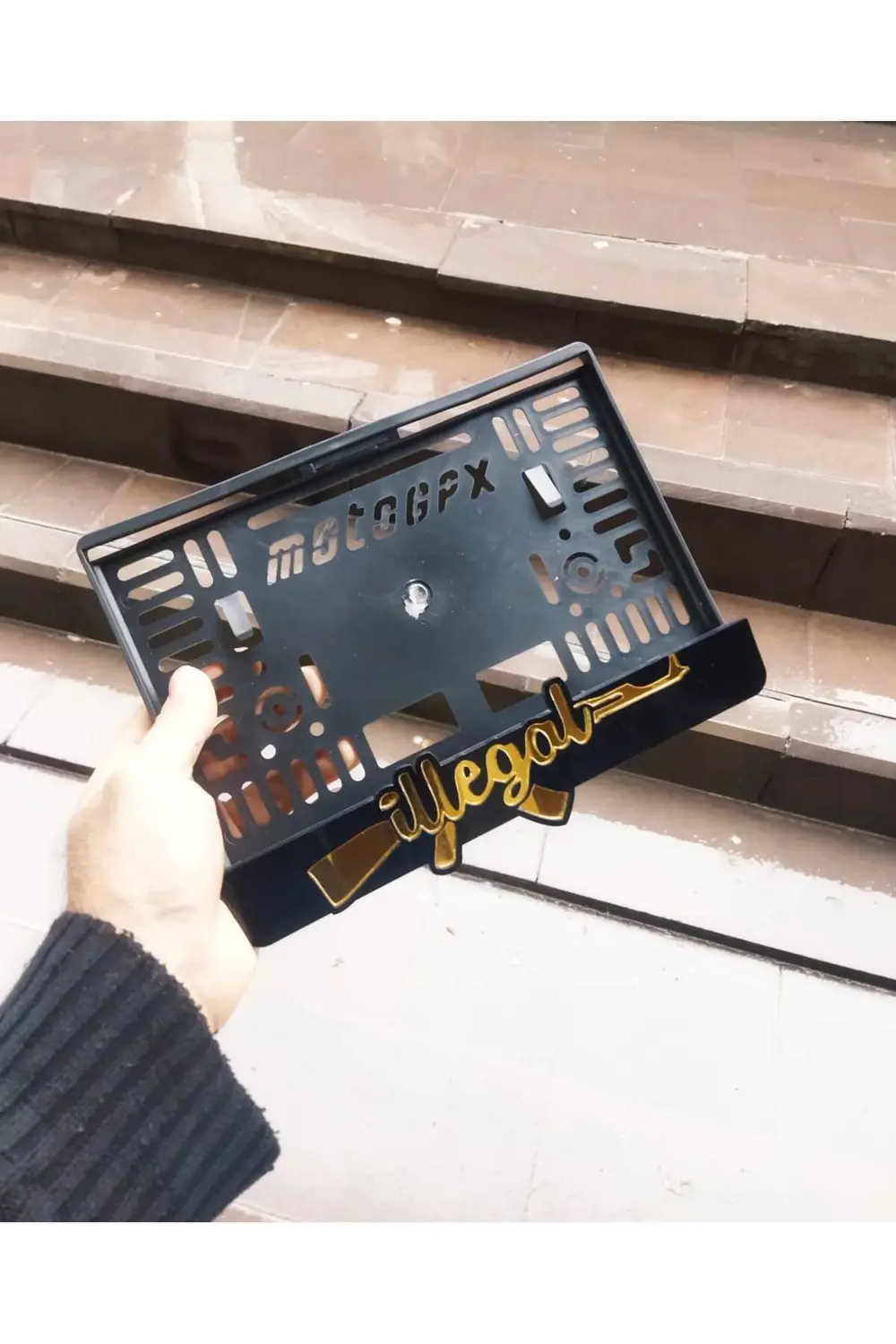 Motorsiklet Plakalık Lazer Kesim Pleksi / Illegal | Motor Plakalı