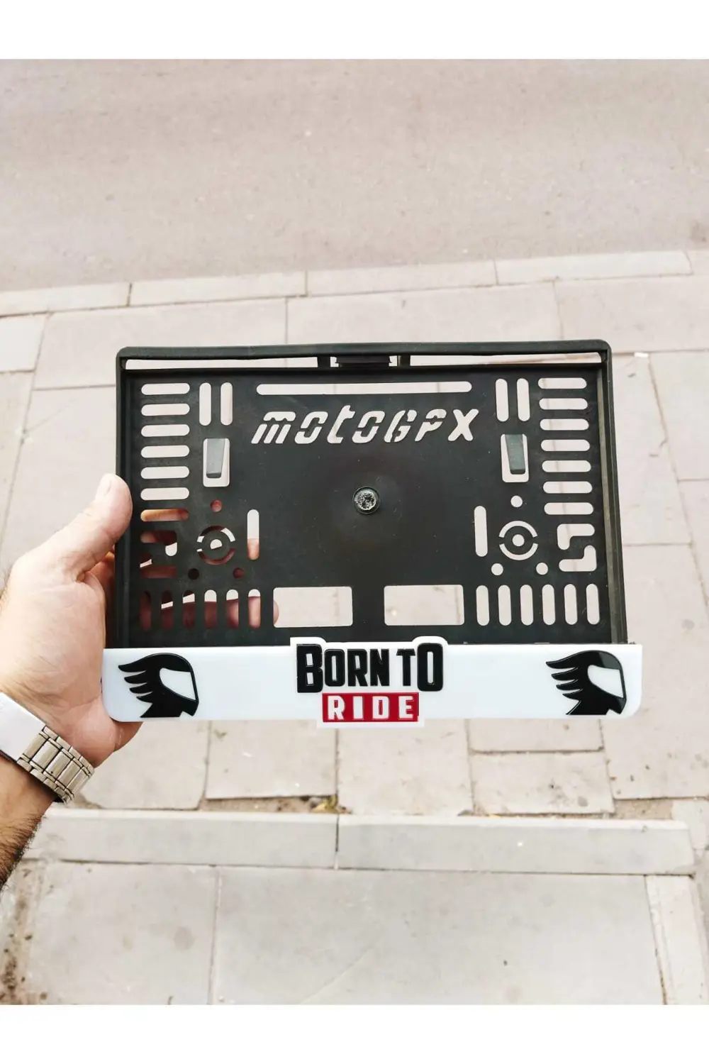Motorsiklet Plakalık Lazer Kesim Pleksi | Isimli Plakalık | Kişiy
