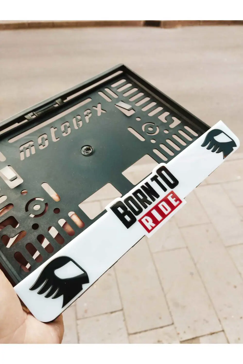 Motorsiklet Plakalık Lazer Kesim Pleksi | Isimli Plakalık | Kişiy
