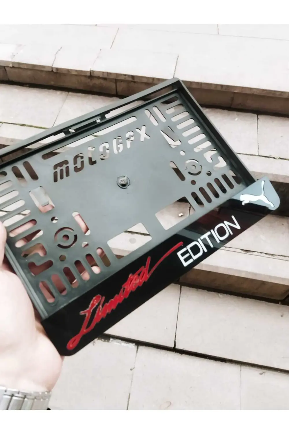 Motorsiklet Plakalık Lazer Kesim Pleksi Limited Edition | motor p