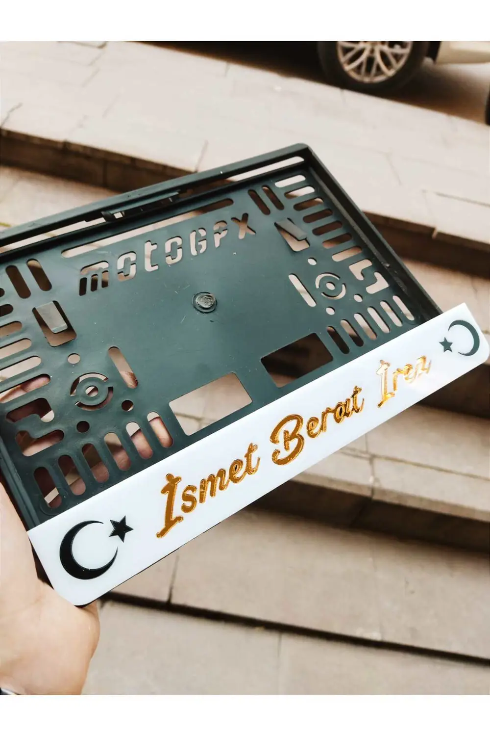 Motorsiklet Plakalık Lazer Kesim Pleksi | motor plakalık | kişiye