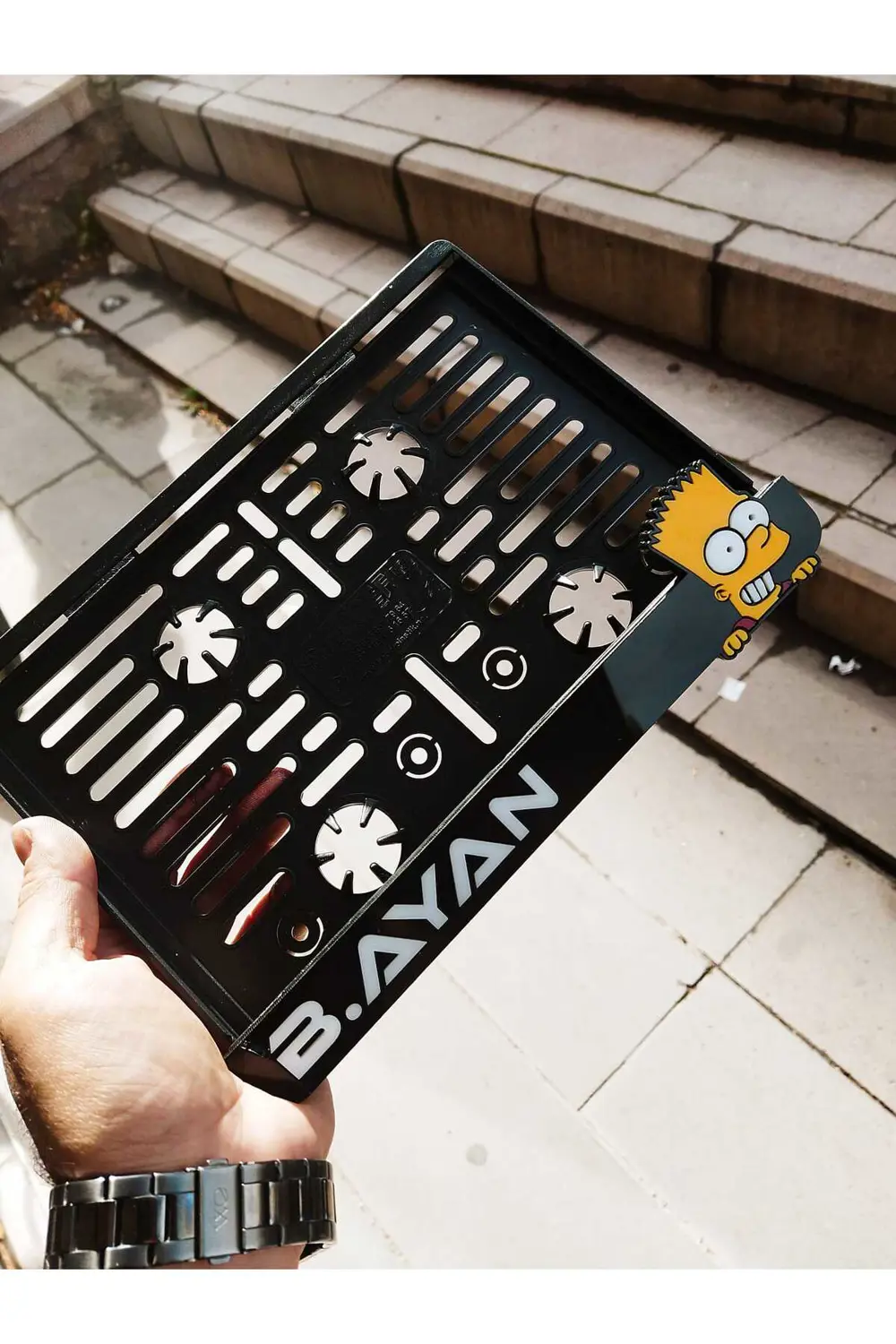 Motorsiklet Plakalık Lazer Kesim Pleksi Simpson motor plakalık|ki