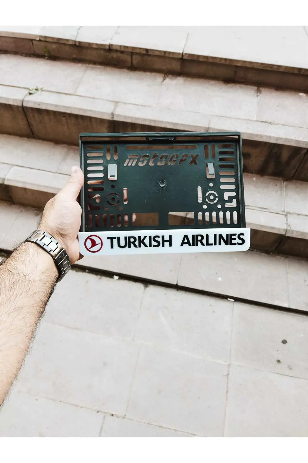 Motorsiklet Plakalık TURKISH aırlınes Lazer Kesim Pleksi plakalık