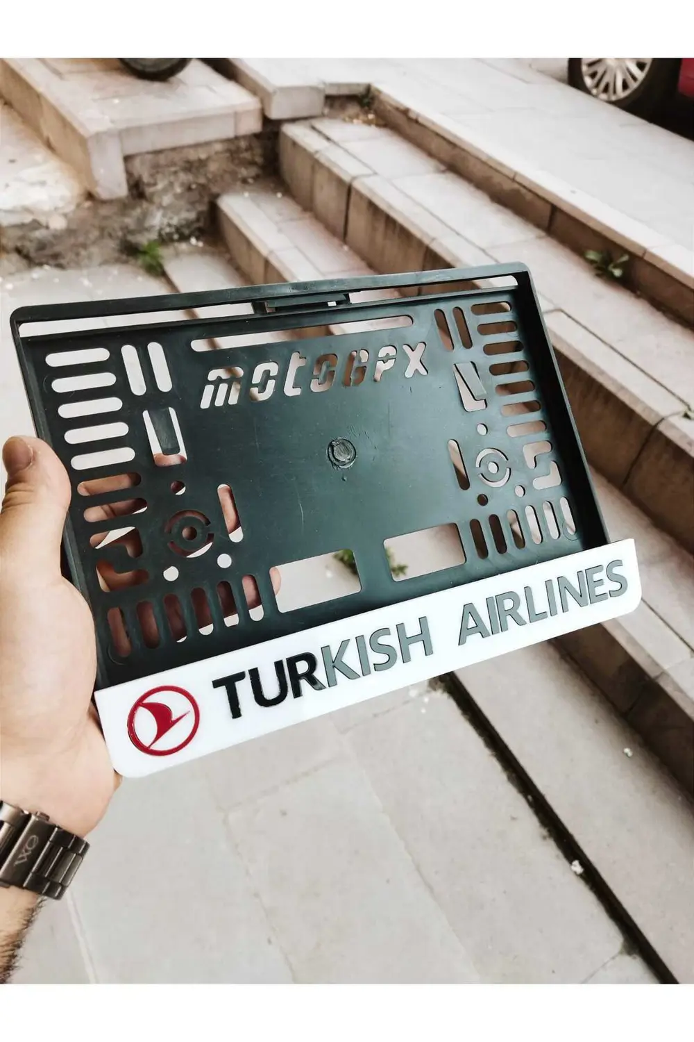 Motorsiklet Plakalık TURKISH aırlınes Lazer Kesim Pleksi plakalık