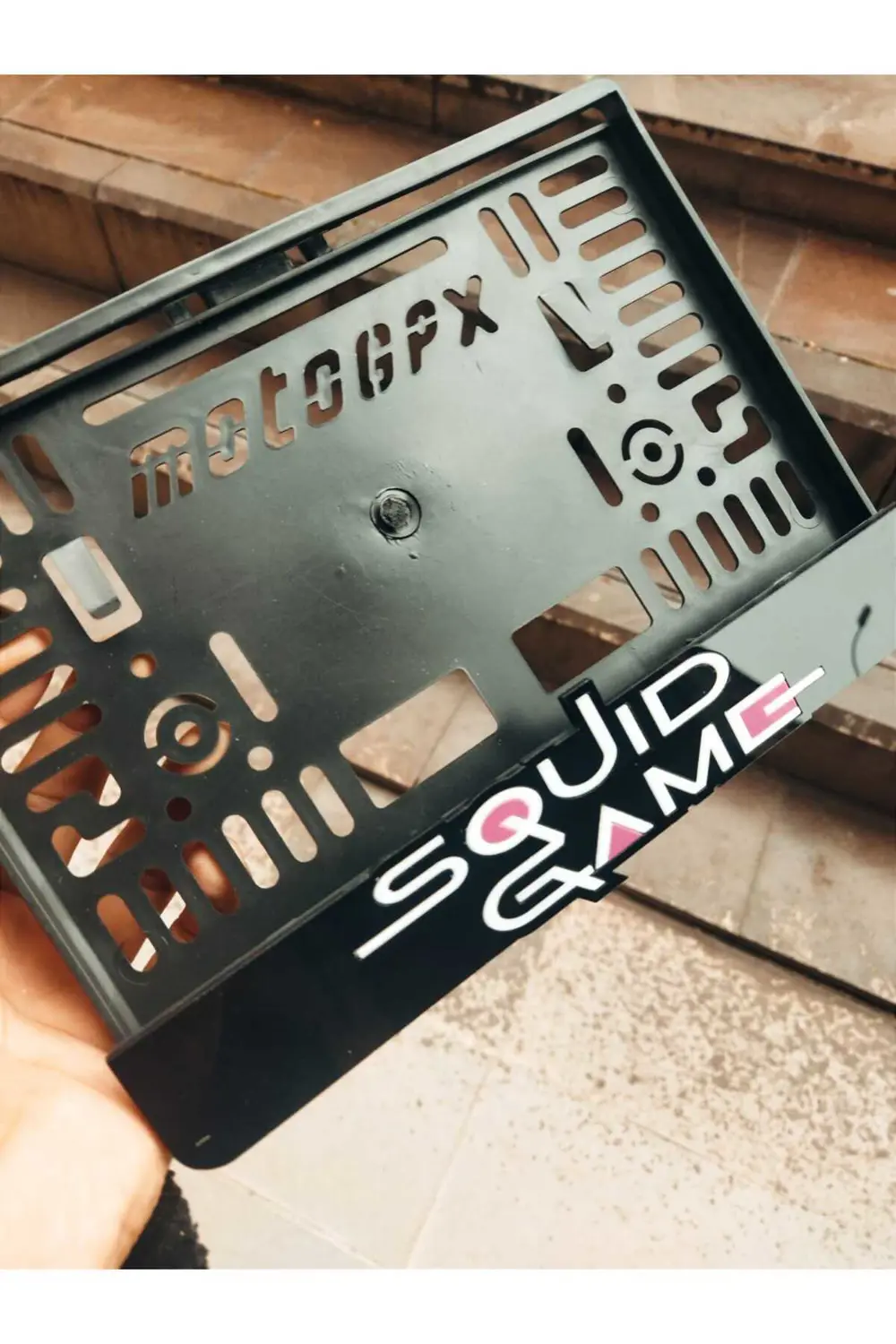 Motorsiklet Plakalık Uyumlu Lazer Kesim Pleksi Squıd Game