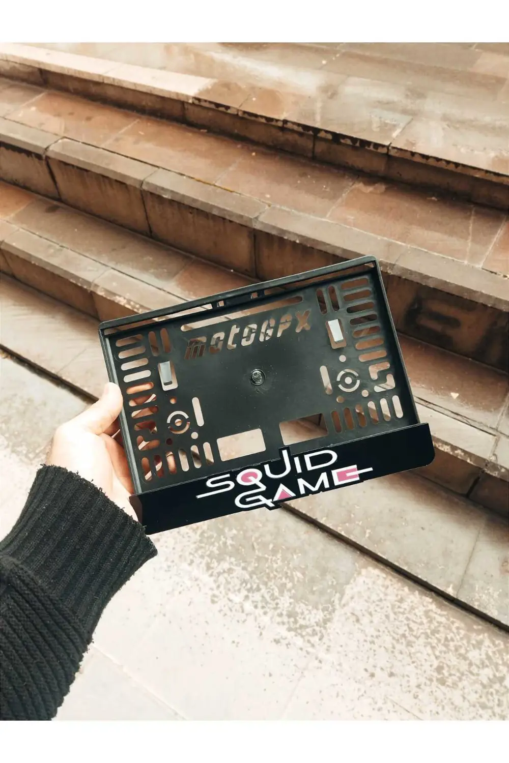 Motorsiklet Plakalık Uyumlu Lazer Kesim Pleksi Squıd Game