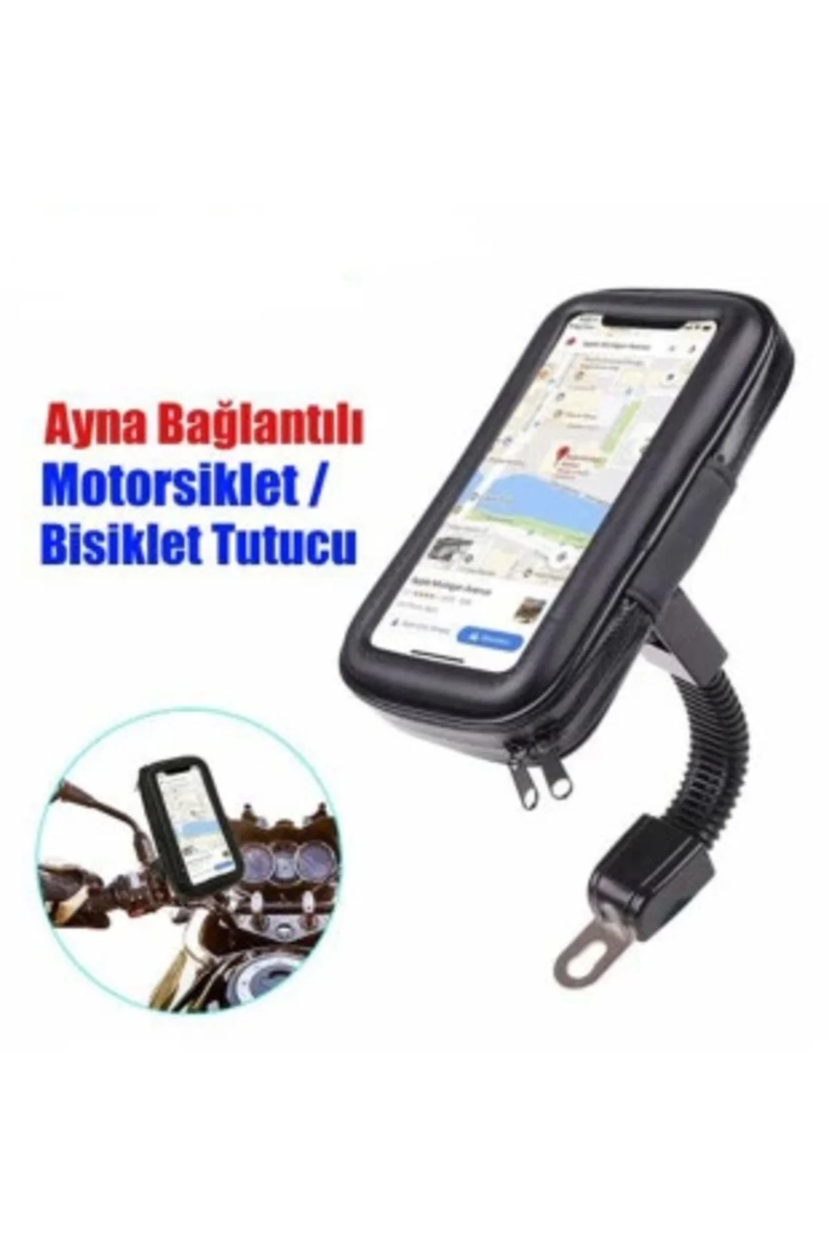 Motorsiklet Su Geçirmez Telefon Kılıfı Telefon Tutucu 7 İnç Xl - 