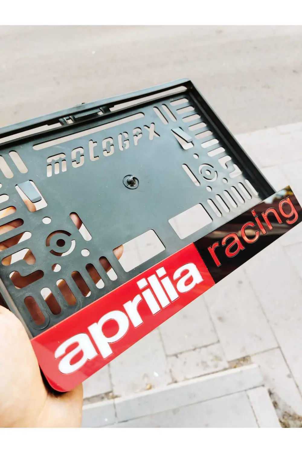 Motorsiklet Uyumlu Plakalık Aprilia Racing Lazer Kesim Pleksi|kiş