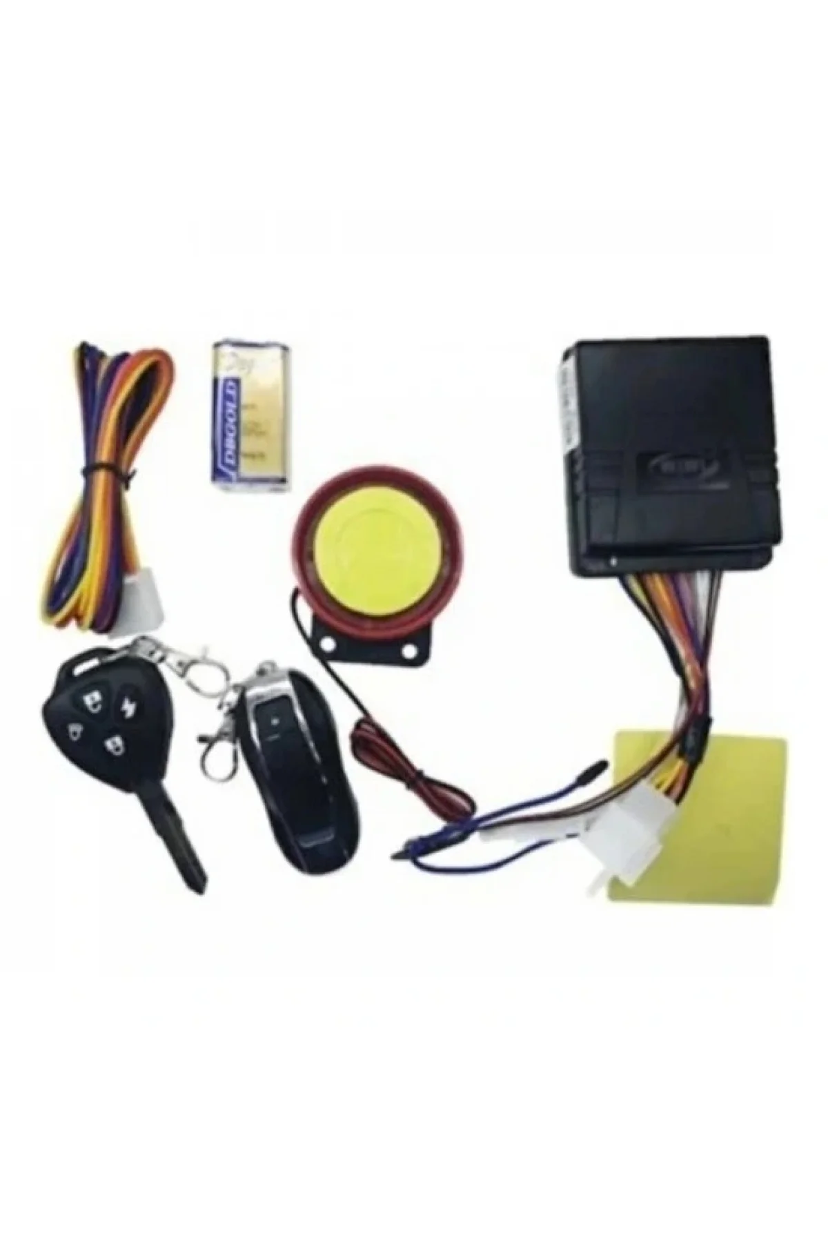 Motosiklet Alarm Seti Uzaktan Kumandalı ve Anahtarlı Set