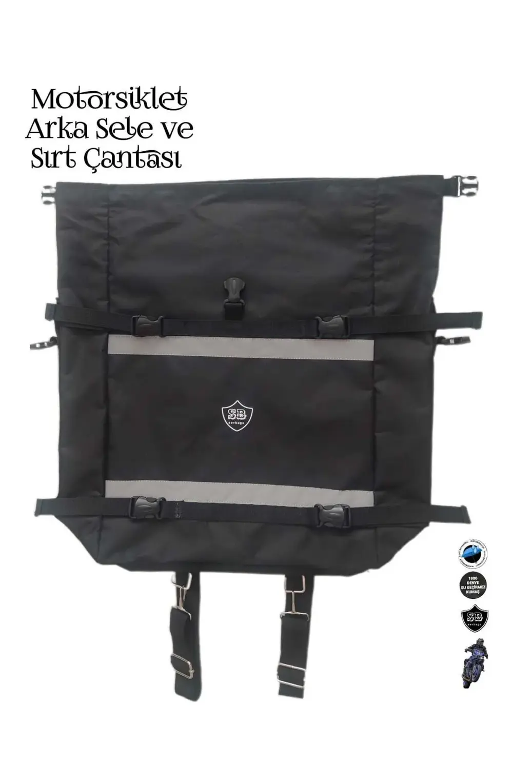 Motosiklet Arka Sele Üstü Ve Sırt Çantası