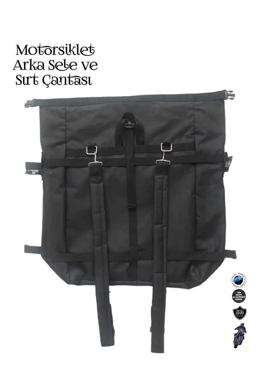 Motosiklet Arka Sele Üstü Ve Sırt Çantası