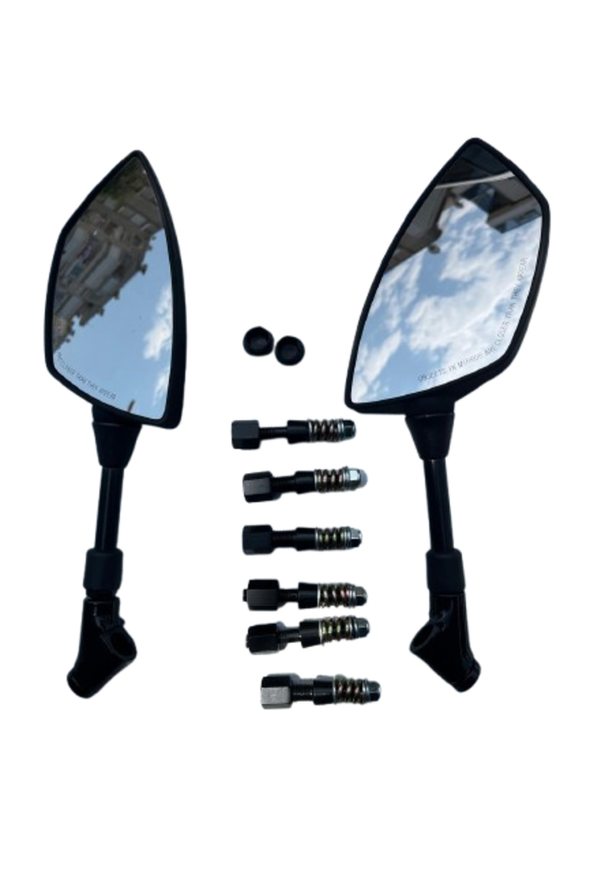 Motosiklet Ayna 426 Mavi Şeritli Üniversal 8-10 mm Uyumlu Marka M