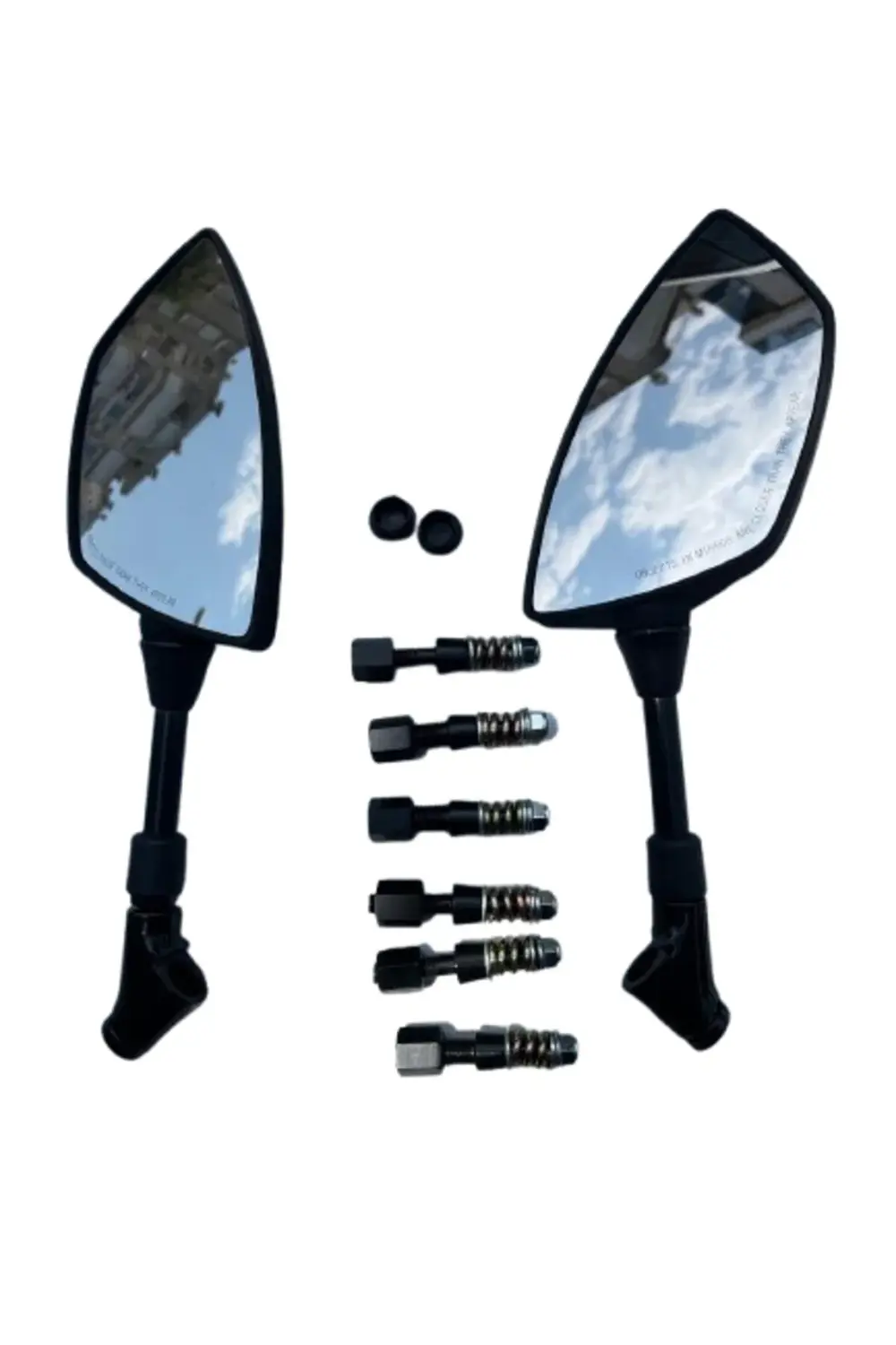 Motosiklet Ayna 426 Mavi Şeritli Üniversal 8-10 mm Uyumlu Marka M