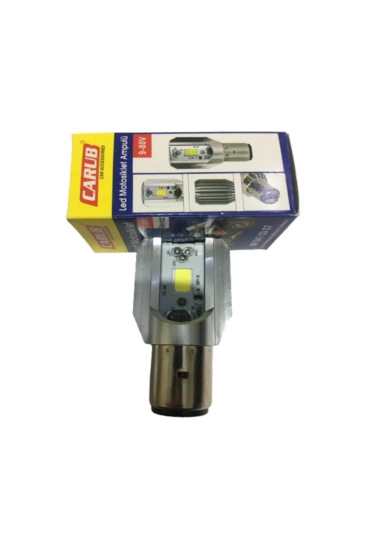 Motosiklet BA20D Dc 12-60 V 12 W 6500K Cob LED Uzun / Kısa Işık F Motosiklet BA20D Dc 12-60 V 12 W 6500K Cob LED Uzun / Kısa Işık F