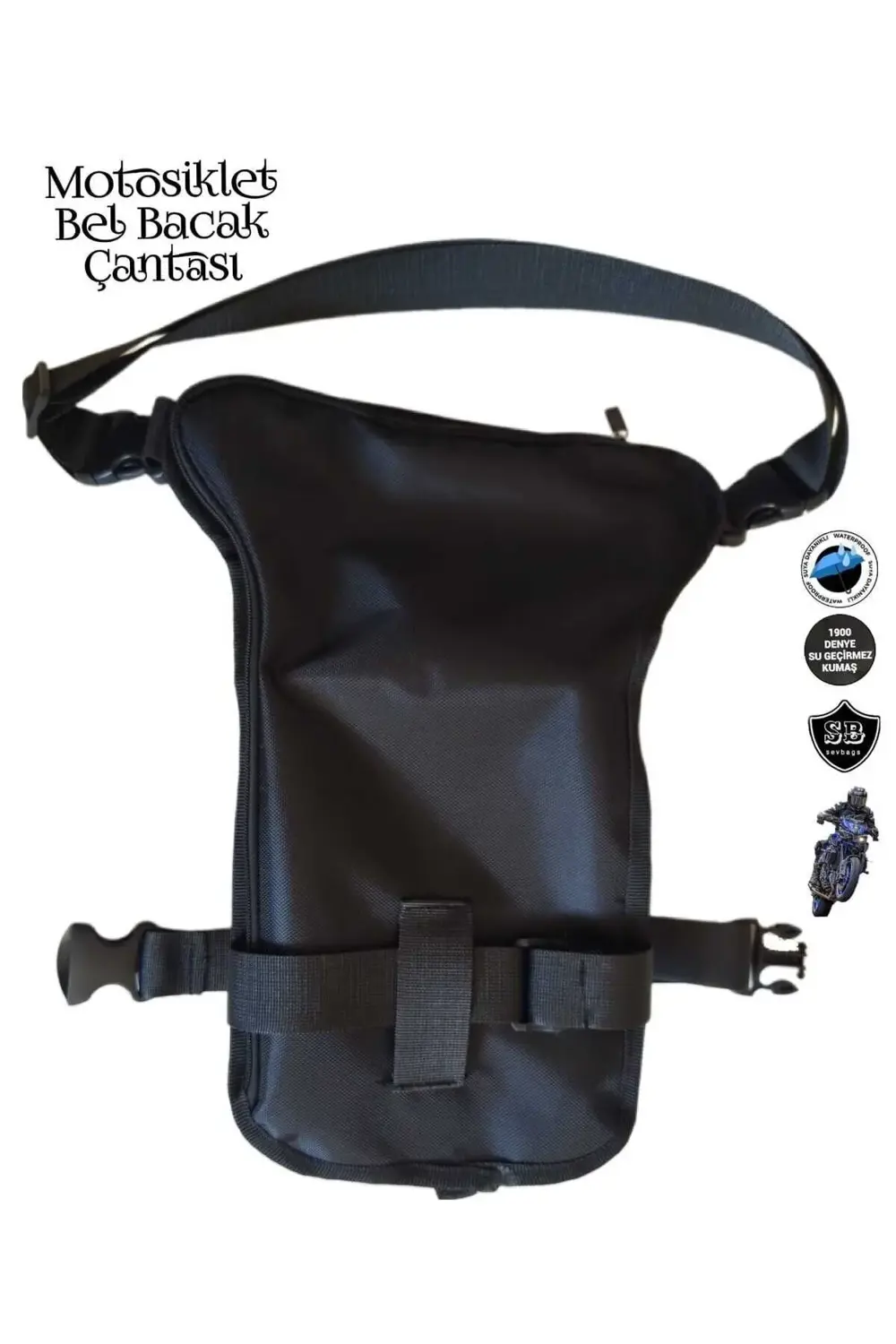 MOTOSİKLET BEL BACAK ÇANTASI 6 GÖZLÜ