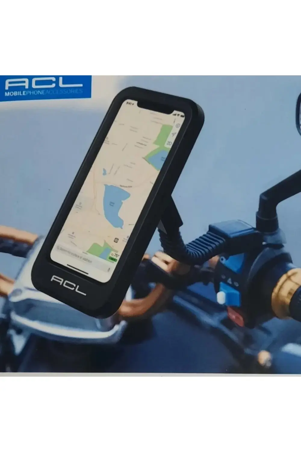 Motosiklet Bisiklet Telefon Tutucu Plastik Kopmle Kapalı Ayna Bağ