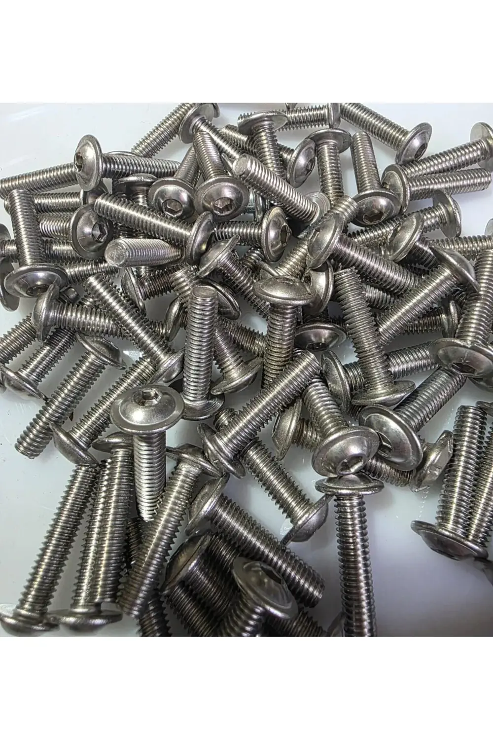 Motosiklet Camı Vida seti 5×2.5cm (10 Adet) ON ADET Krom Renkli